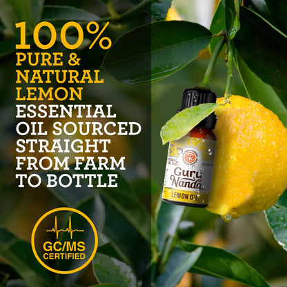 100% Pure & Natural Lemon Essential Oil 